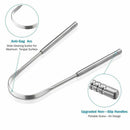 Health Tool Oral Hygiene Stainless Steel Dental Cleaning Tongue Scraper Cleaner
