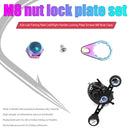 M8 Fishing Reel Left Right Handle Locking Plate Screws Nuts Caps Repair Parts