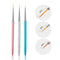 DIY Women Fashion Nail Liner Painting Pen Metal Handle Manicure Tool Nail Art