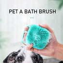 Silicone Pet Cat Bath Massage Brush Shampoo Grooming Comb Scrubber (Green) Newly