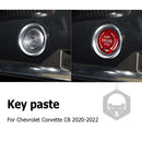 Engine Start Stop Ignition Key Ring Cover for Chevrolet Corvette C8 2020 2022