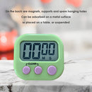 LCD Digital Timer Magnetic Kitchen Countdown Alarm Clock with Stand (Green)
