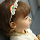 Cartoon Baby Unicorn Headband Rainbow Hairpin Flaky Clouds Headwear Glittering