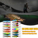20pcs Minnow 8g 9.5cm 9cm Lures Crankbait Artificial Wobbler Fishing Bait Tackle