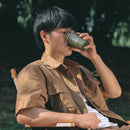 #A Outdoor Camping Cup Stainless Steel Travel Hiking Picnic Milk Coffee Tea Beer