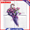 Flower Oil Paint By Numbers DIY Handpainted Home Decoration Unframed Umbrella
