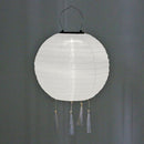 LED Solar Nylon Lantern Lamp Waterproof Outdoor Hanging Lights Festival Decor