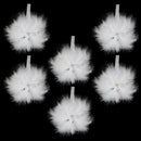 Decoration Star Xmas Ornament White Feather Pendant Christmas Tree Hanging