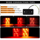 Caravan Lorry Van Car Stop Light LED Indicator Rear Tail Lights Truck Lamp