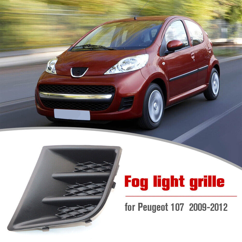 For Peugeot 107 09-12 Front Bumper Fog Lamp Cover Car External Grill Replacement