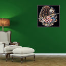 Full Round Diamond Painting 5D Eagle Flag DIY Mosaic Picture Decoration Han
