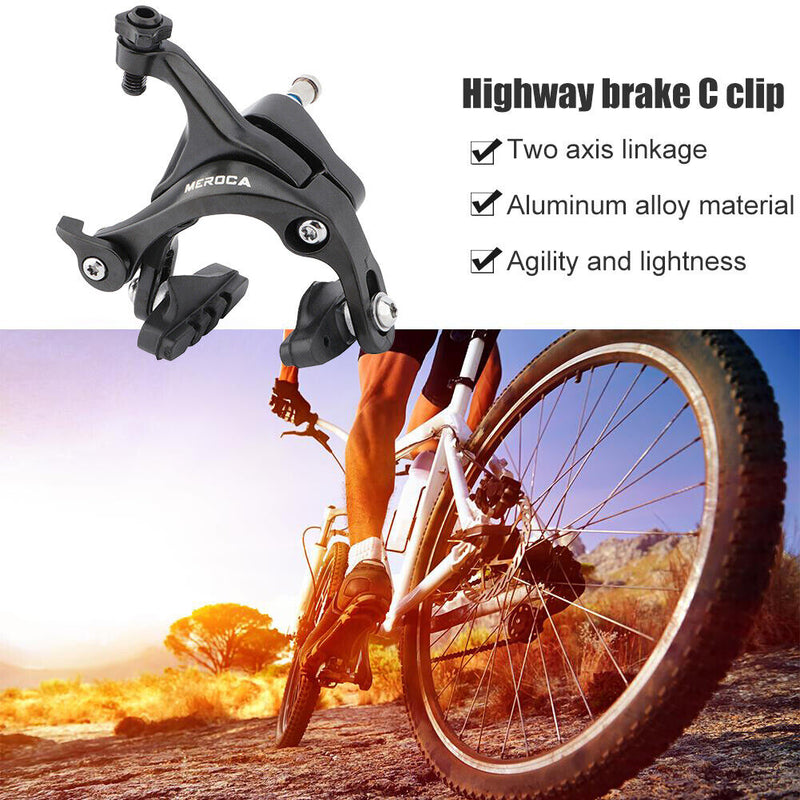 Aluminum Road Bicycle C Brake Caliper Bike Front Rear Brake Handles (Rear) Newly