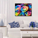 DIY Digital Oil Painting By Numbers Kits Colorful Art Flower Drawing Decorati