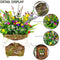 Lavender Wreath Artificial Flower with Basket Spring Wreath Floral Garland Decor