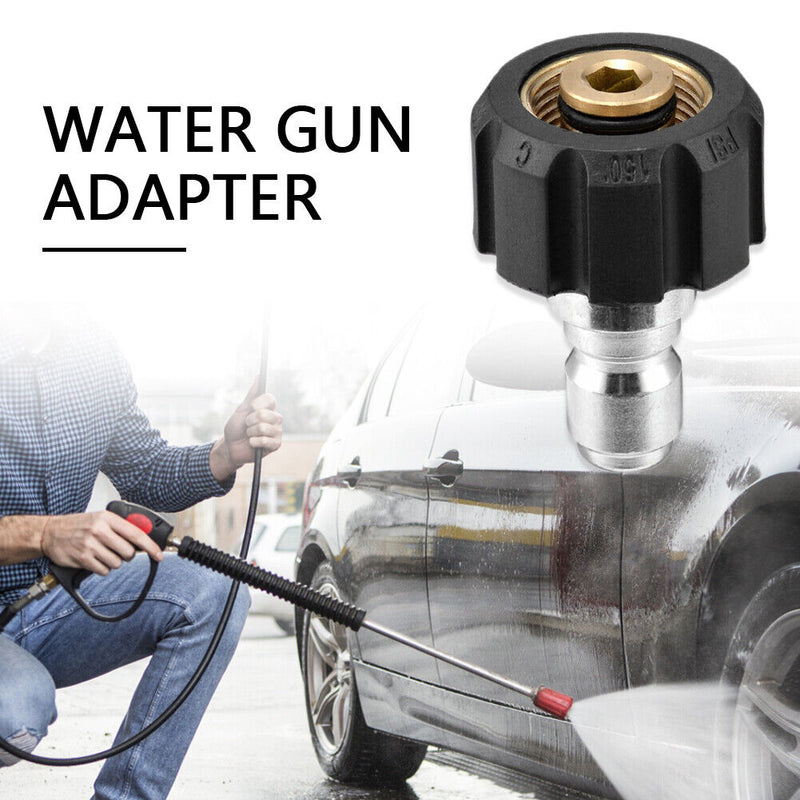 1/4 3/8 inch Quick Connect Male to M22 14 15 mm Female Pressure Washer Adap
