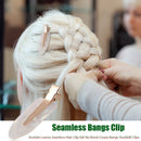 Acetate Leaves Seamless Hair Clip Girls No Bend Crease Bangs Clips (White) Newly