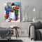 Making Snowman Colouring Oil Canvas Picture DIY Hand Painted Paint By Number Kit