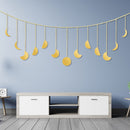 Moon Phase Wall Hanging 13 Pack Moon Hanging Ornaments for Bedroom Office Dorm