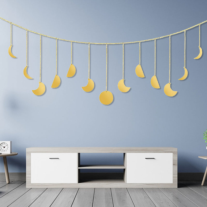 Moon Phase Wall Hanging 13 Pack Moon Hanging Ornaments for Bedroom Office Dorm