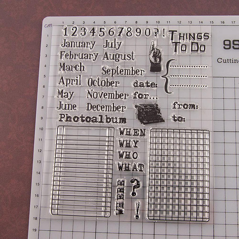 1989candy Silicone Stamp, Clear, For Scrapbooking, Photo Album Style 11