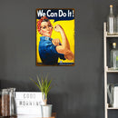 Weatherproof Retro Person Sign Iron Painting Wall Drawing Templates (3)