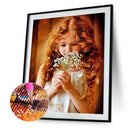 Diamond Painting DIY Little Girl Full Round Diamond Mosaic Art