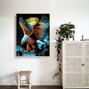 Flying Eagle Acrylic Oil Paint By Numbers Canvas Drawing DIY Hand Painted Art