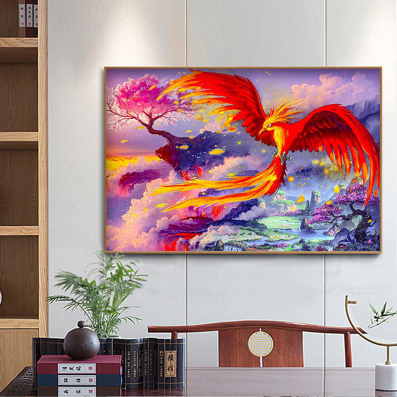 5D Phoenix Diamond Painting Special Shape Rhinestone Drill