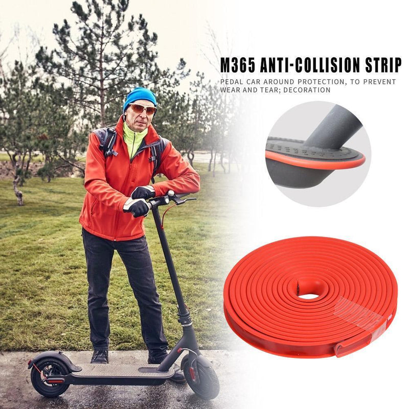 Electric Scooter Protection Set Anti-Collision Strip for M365 Pro (Red) Newly