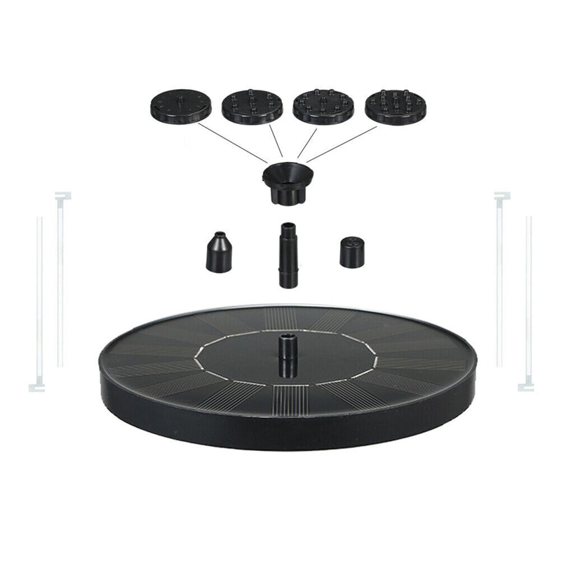 Solar Powered Pool Pond Bird Bath Solar Water Fountain Pump Kit (1.0W)