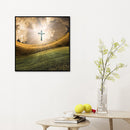 Diamond Painting Cross over Field Full Round Rhinestone Picture DIY 30x30cm
