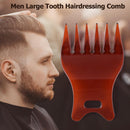 Men Double-sided Dyeing Comb Large Tooth Salon Hairdressing Comb Wide Tooth C