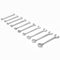 10pcs Double Open End Tooth Gear Socket Slot Spanners Wrench Tool Set for Repair
