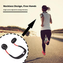 USB Rechargeable Wearable Portable Mini Hand Free Fan Neckband Fan (Black)