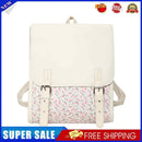 #A Simple Small Fresh School Backpacks Retro Denim Striped Flannel Daypack Stude