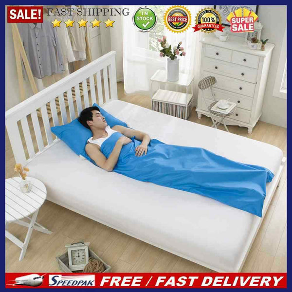 Single Close-Fitting Sleeping Bag Portable with Zipper Anti-Static for Traveling