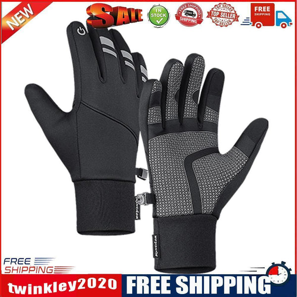 Winter Outdoor Sports Ski Cycling Gloves Touchscreen Windproof Warmer (XL)