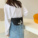 Women Fanny Pack Nylon Butterfly Reflective Casual Shoulder Crossbody Chest Bags