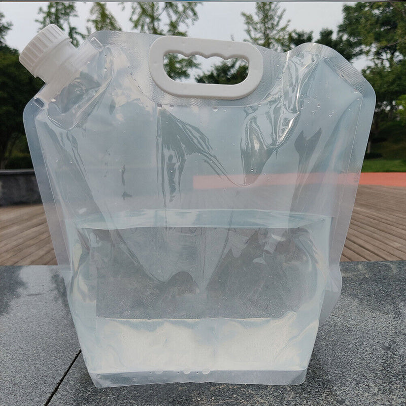 2pcs 5L/10L Portable Outdoor Foldable Collapsible Water Bags Camping Carrie