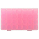 28 Grids Nail Art Storage Box Case Jewelry Organizer Manicure Tools (Pink) Newly