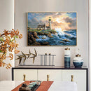 Oil Paint By Numbers Landscape Coloring Picture Drawing