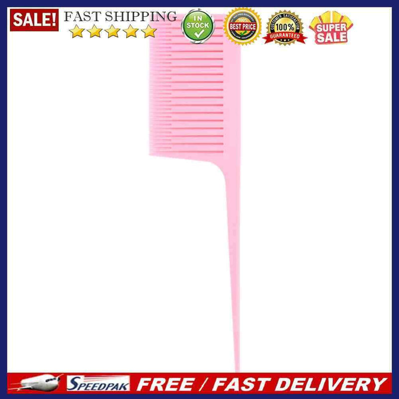 Pro One-Way Tail Comb Hairdressing Hair Dyeing Brush for Highlighting Section