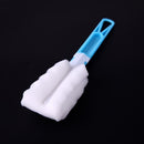 Sponge Cup Brush Removable Handle Cup Cleaning Brush Bottle Scrubber (Blue)