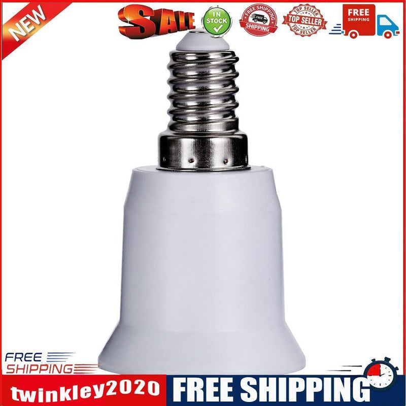 25pcs E14 to E27 Base Screw Light Lamp Bulb Holder Adapter Socket Converter