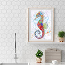 Part DIY Special Shaped Picture Kit Diamond Hippocampus Drill Art 5D Painting