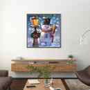 5D DIY Diamond Painting Kits Full Round Drill Christmas Snowman Mosaic Pictur