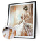 Frameless Oil Paint By Numbers Girl Back DIY Canvas Picture Kits (X720)