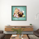Diamond Painting Kit dog Full Round Rhinestone Wall Picture.