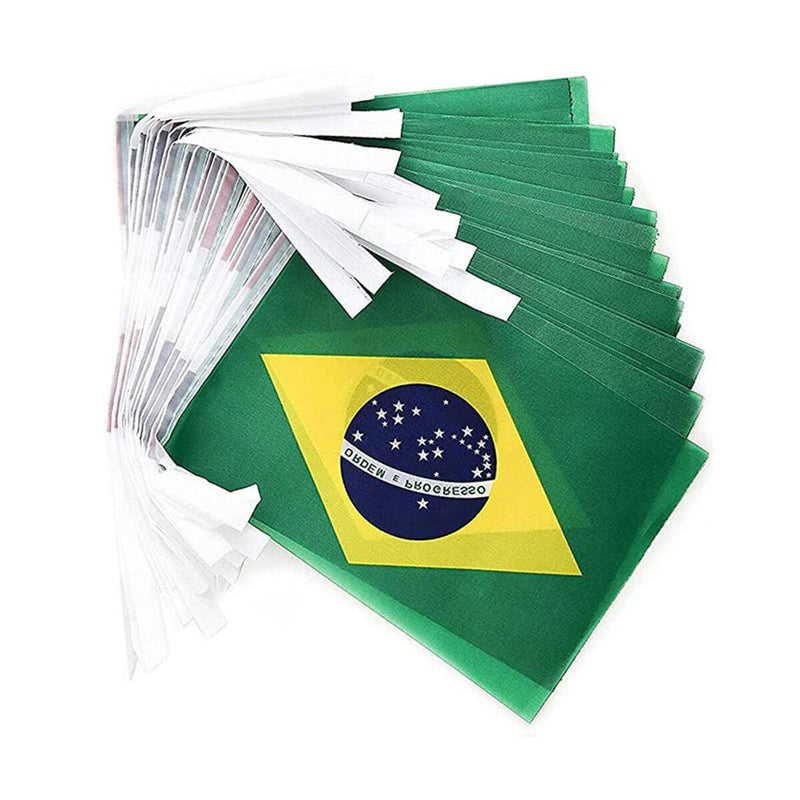Bunting Brazil Flag 5 Metres 20 Flags Football Brazilian Brasil Country#