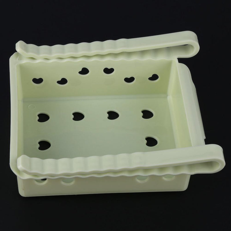 Drawer Refrigerator Storage Box Rack Holder Slide Fridge Organizer(Green)